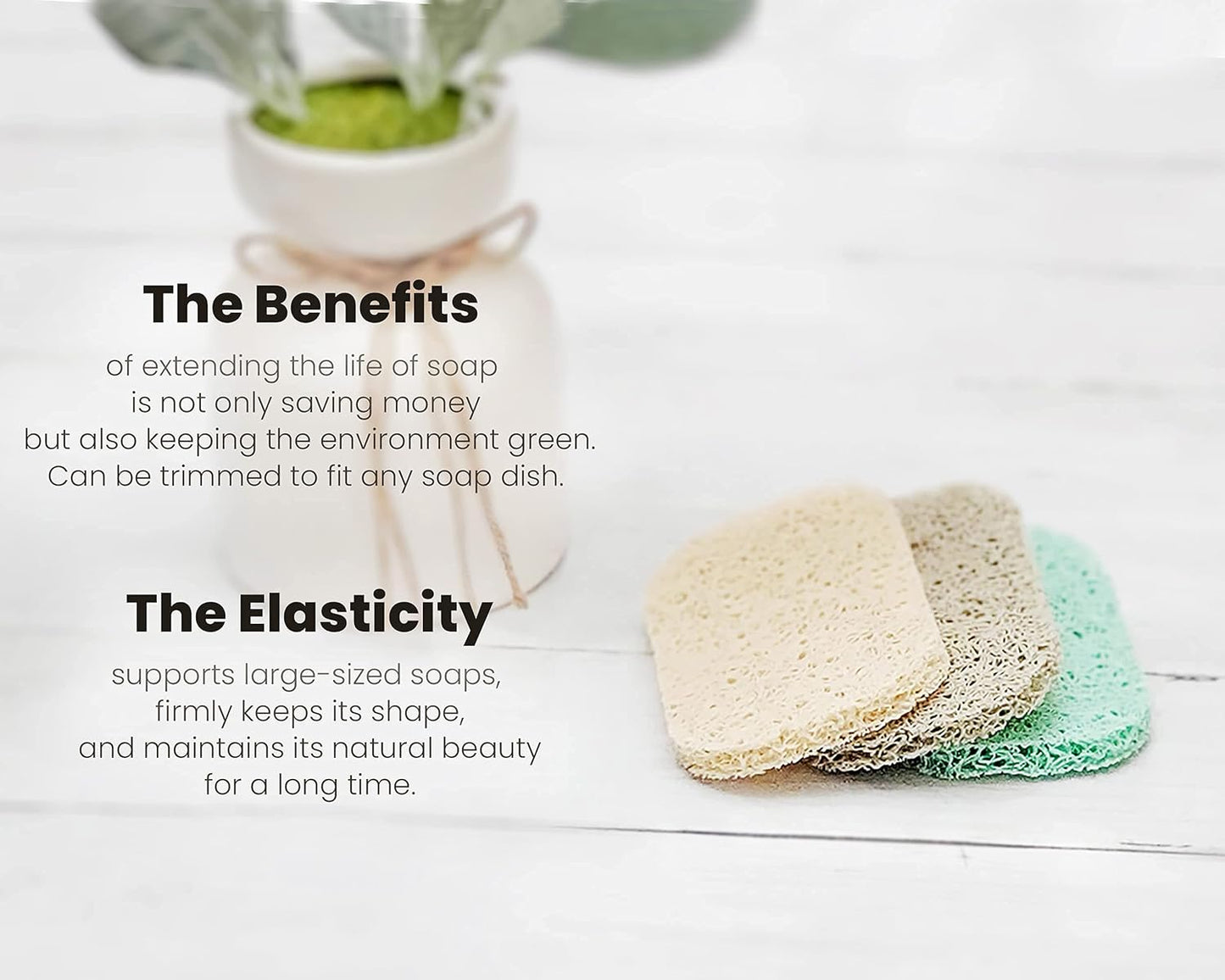 |4Pack| Keep Soap Clean & Fresh Bathroom Soap Dishes, Soap Saver Set | Eco-Friendly, Recyclable | Flexible & Durable Soap Lift | Bpa-Free, Non-Slip Bath Soap Holders