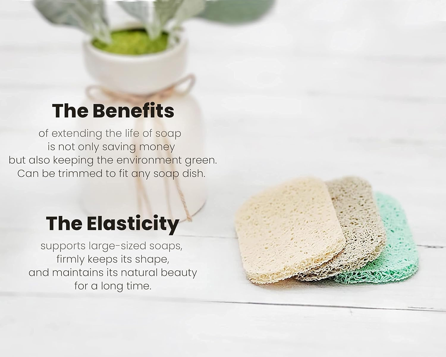 |4Pack| Keep Soap Clean & Fresh Bathroom Soap Dishes, Soap Saver Set | Eco-Friendly, Recyclable | Flexible & Durable Soap Lift | Bpa-Free, Non-Slip Bath Soap Holders